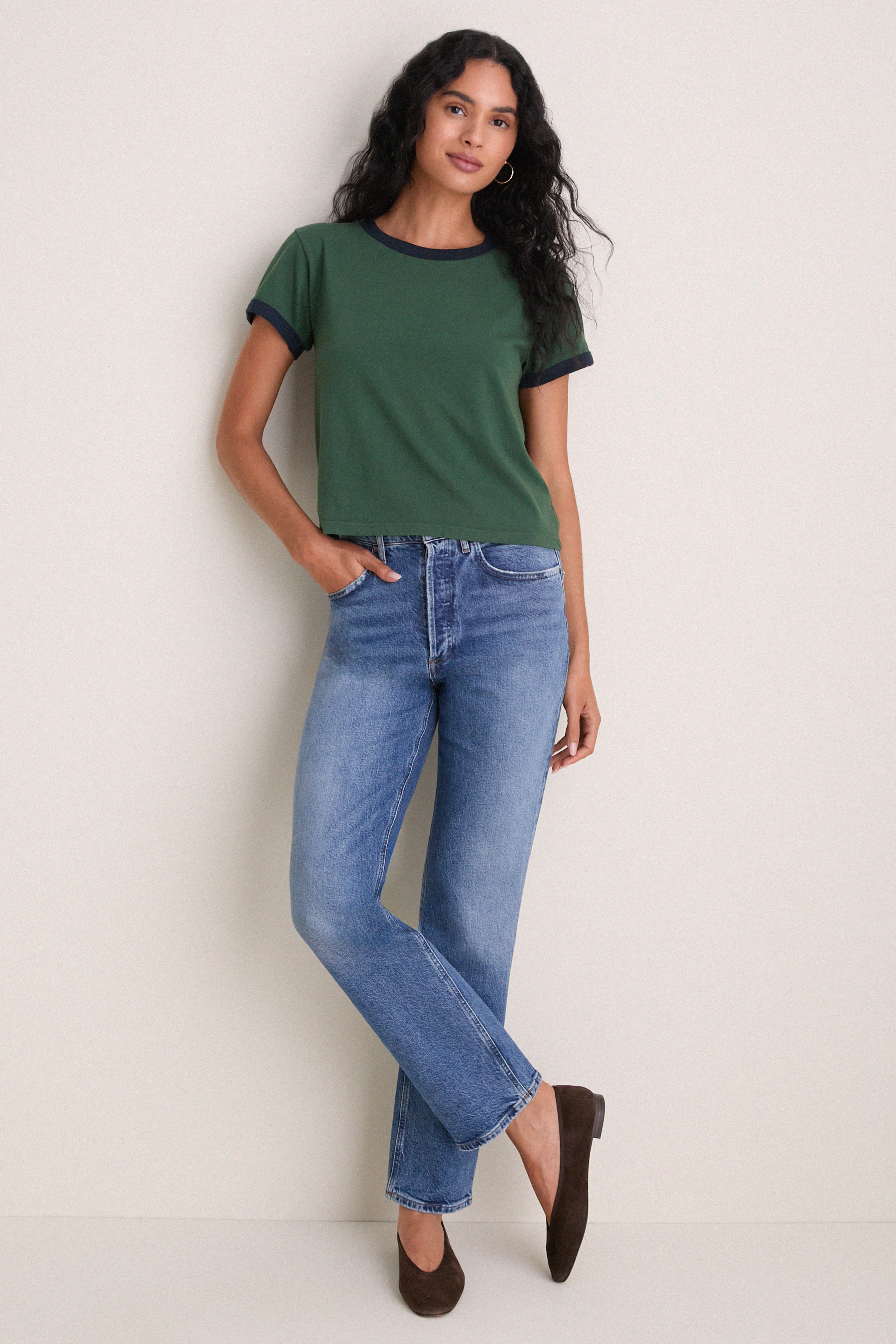 Juniper and Midnight Margo Ringer Tee
