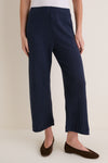 Midnight Melange Pointelle Crop Wide Leg Pant