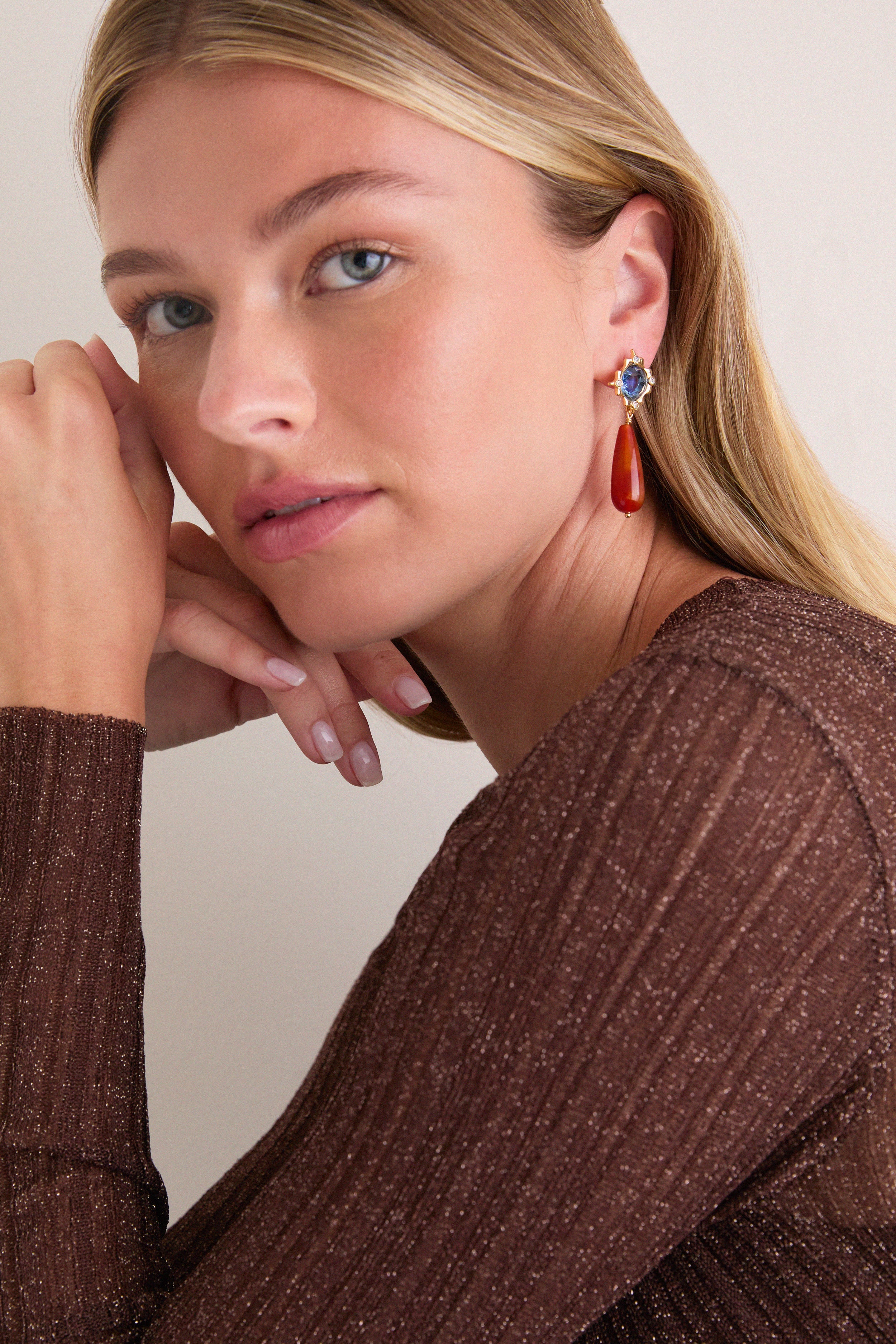 Blue Multi Via Earrings