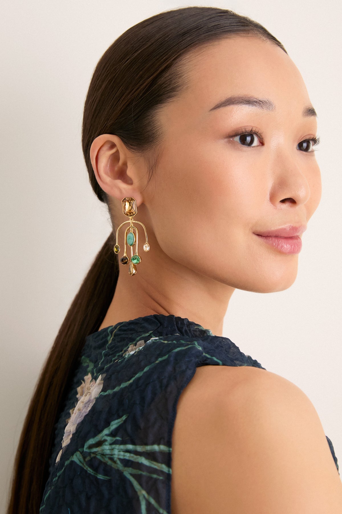 Gold Multi Vista Earrings