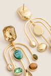 Gold Multi Vista Earrings