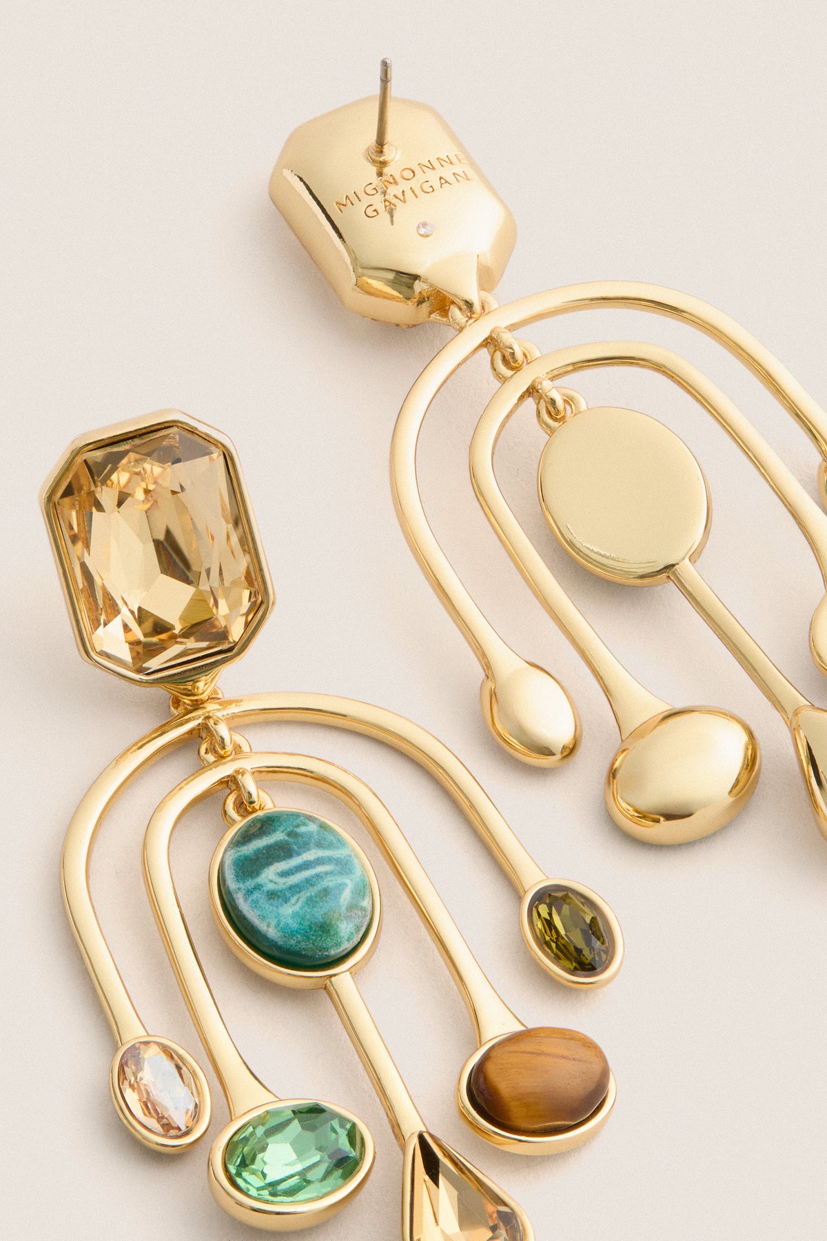 Gold Multi Vista Earrings