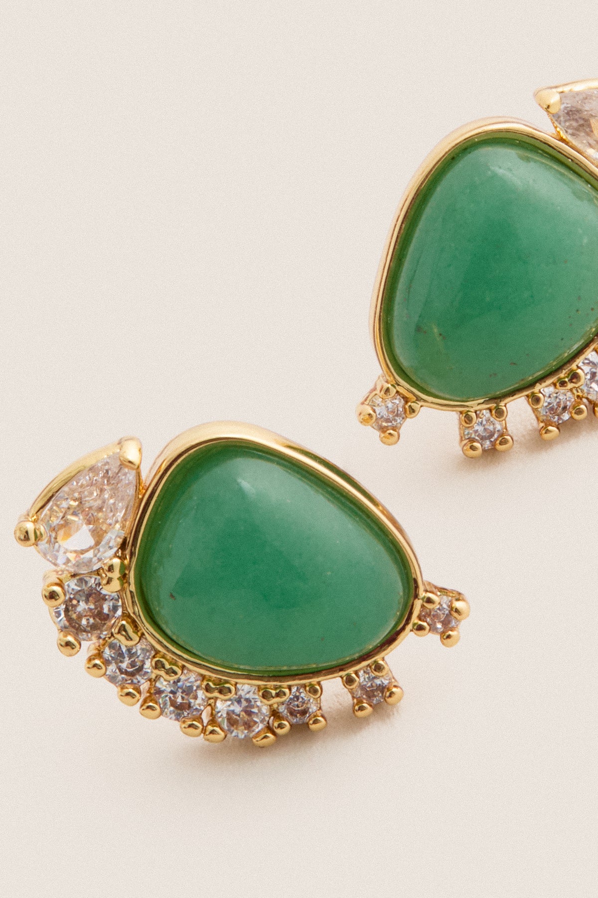 Green Doria Earrings