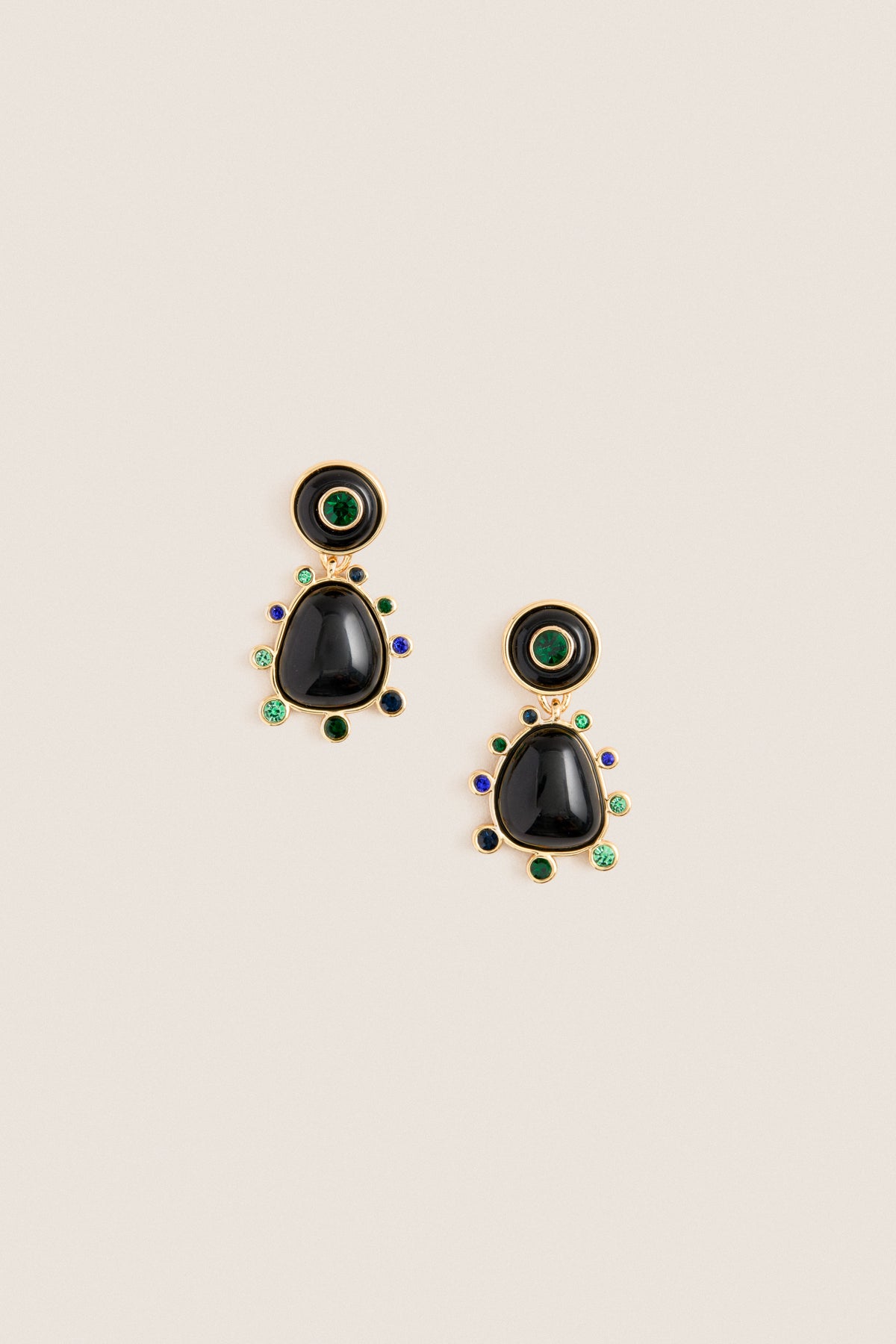 Black Devina Earrings