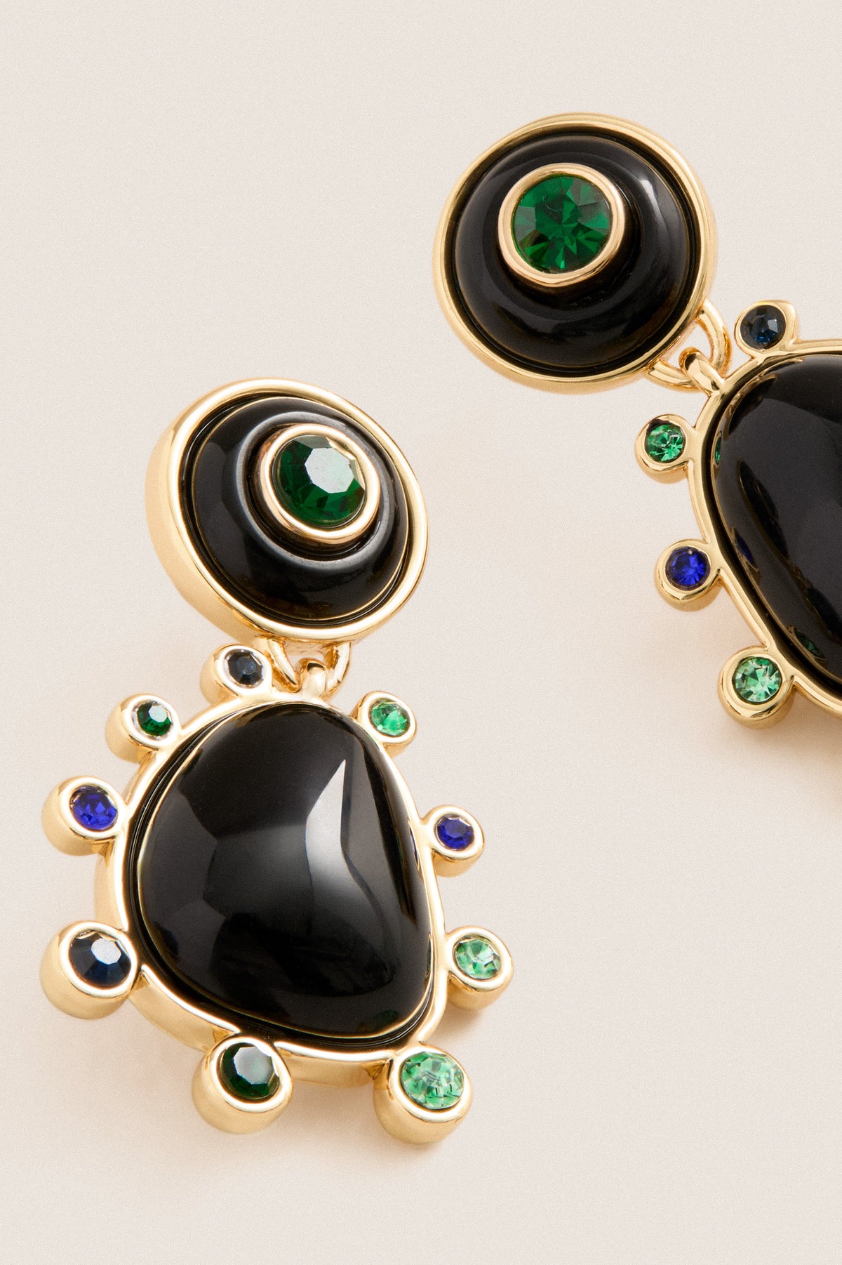 Black Devina Earrings