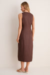 Chestnut Linen Florence Dress