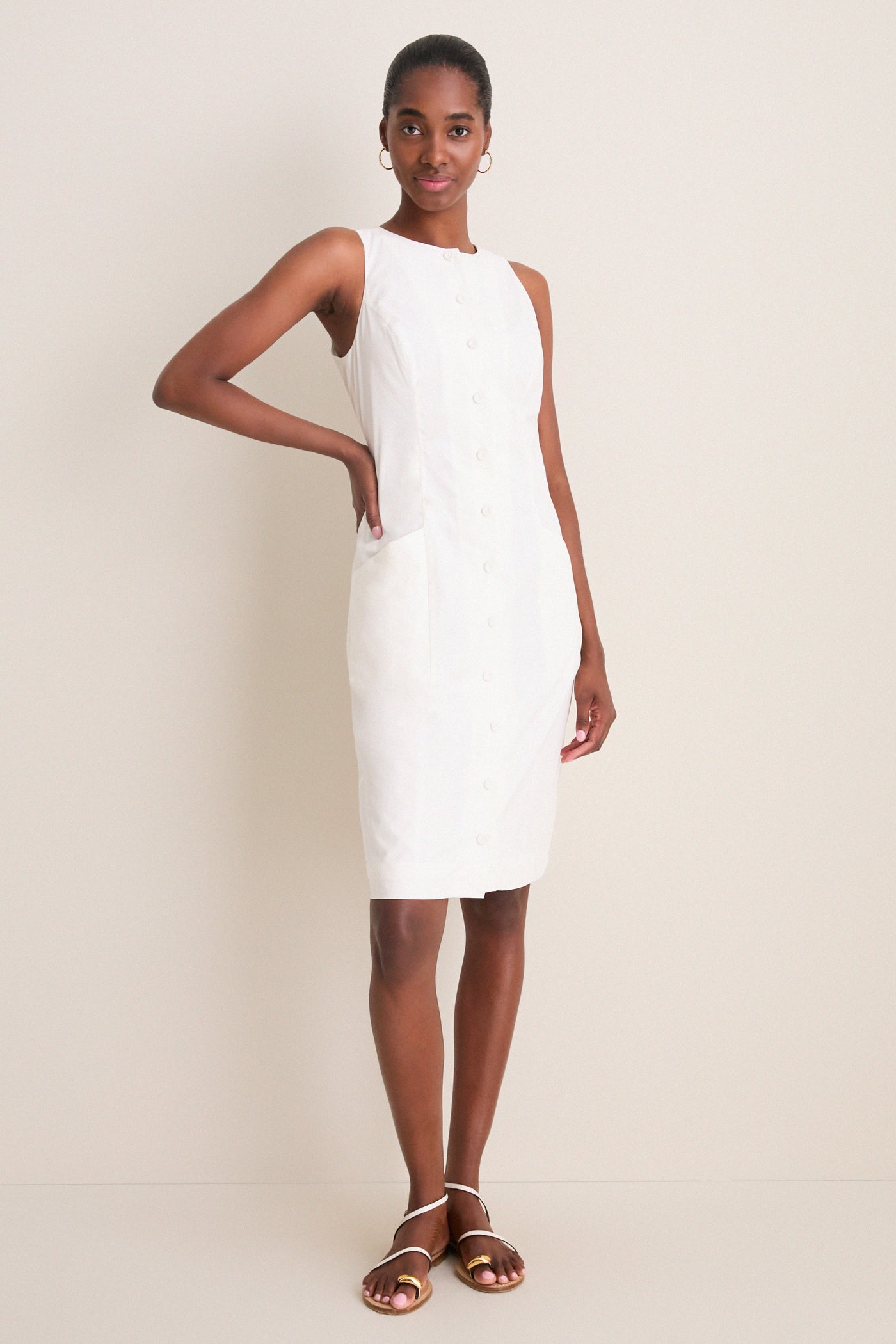 White Cotton Poplin Florence Dress Tuckernuck White / 12