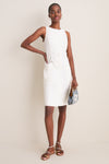 White Cotton Poplin Florence Dress