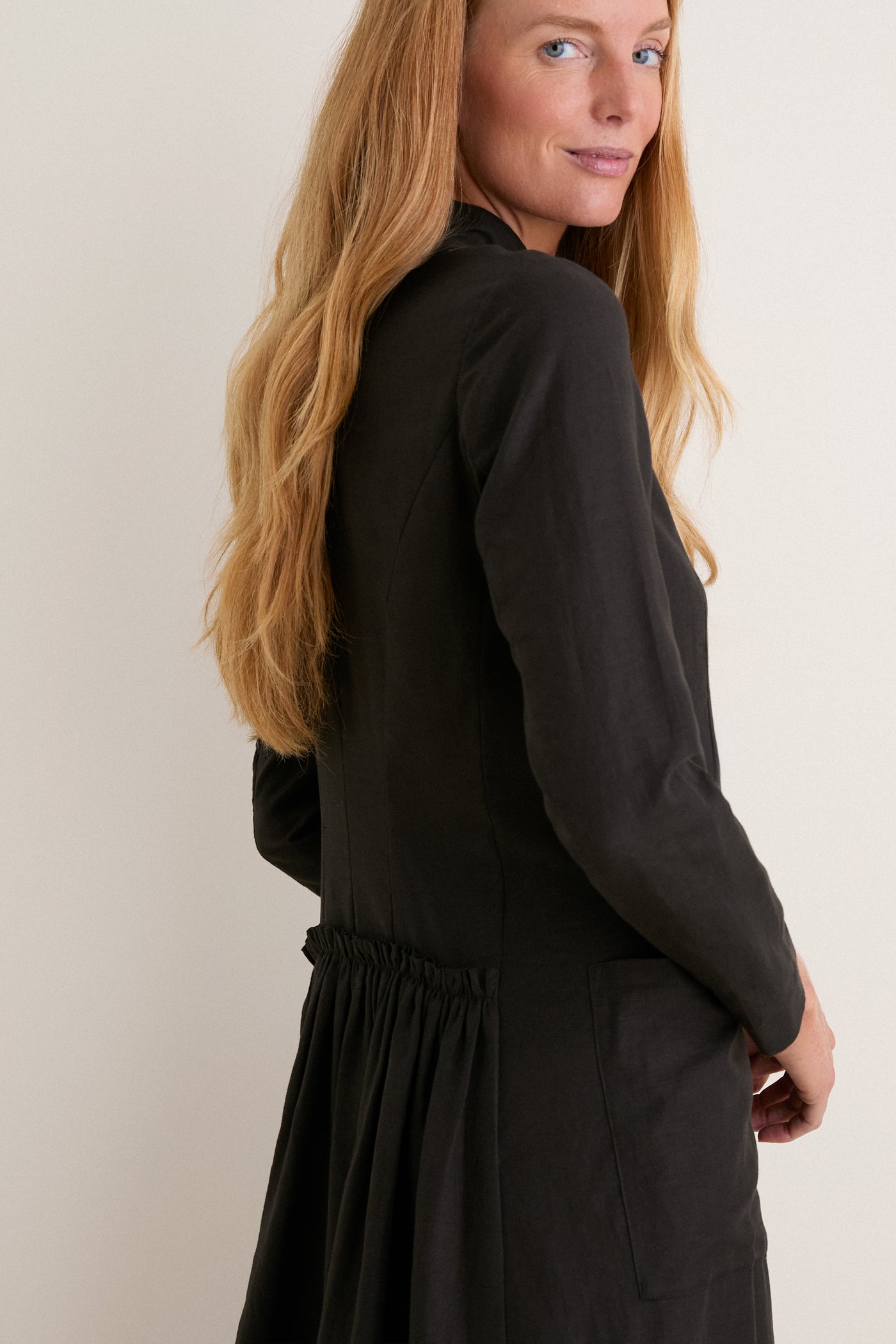 tuckernuck black linen dress Tuckernuck Black Linen Portia Dress Black Linen / S