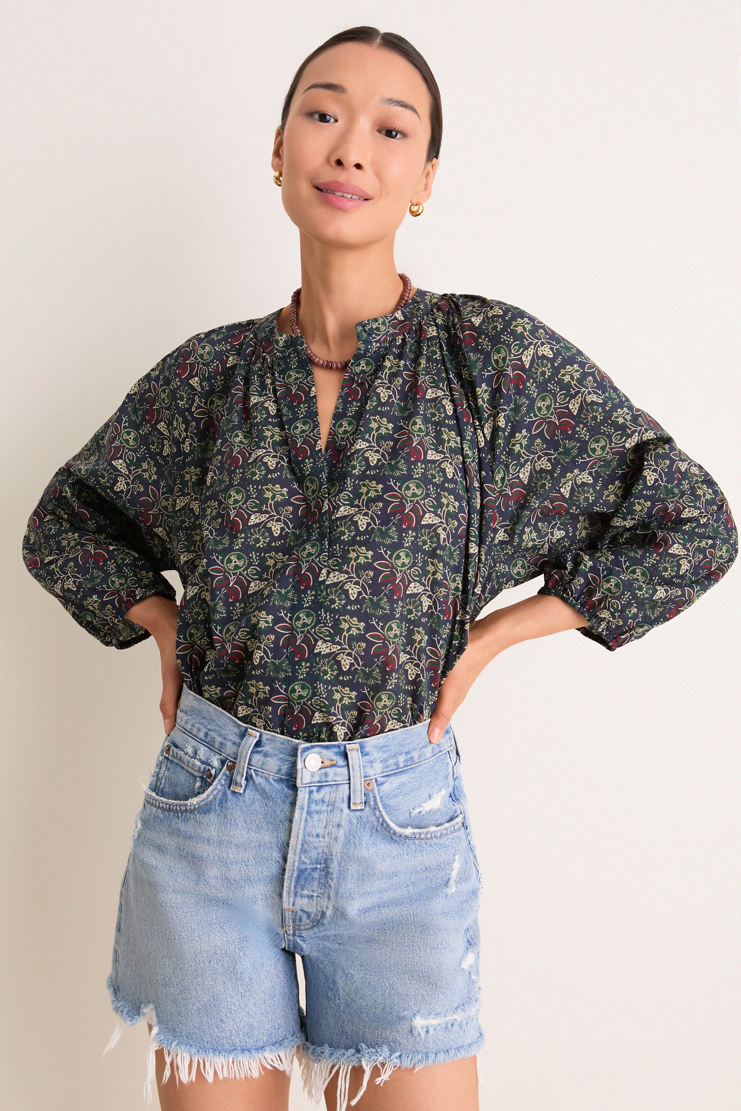 Midnight Renaissance Sawyer Blouse | Tuckernuck