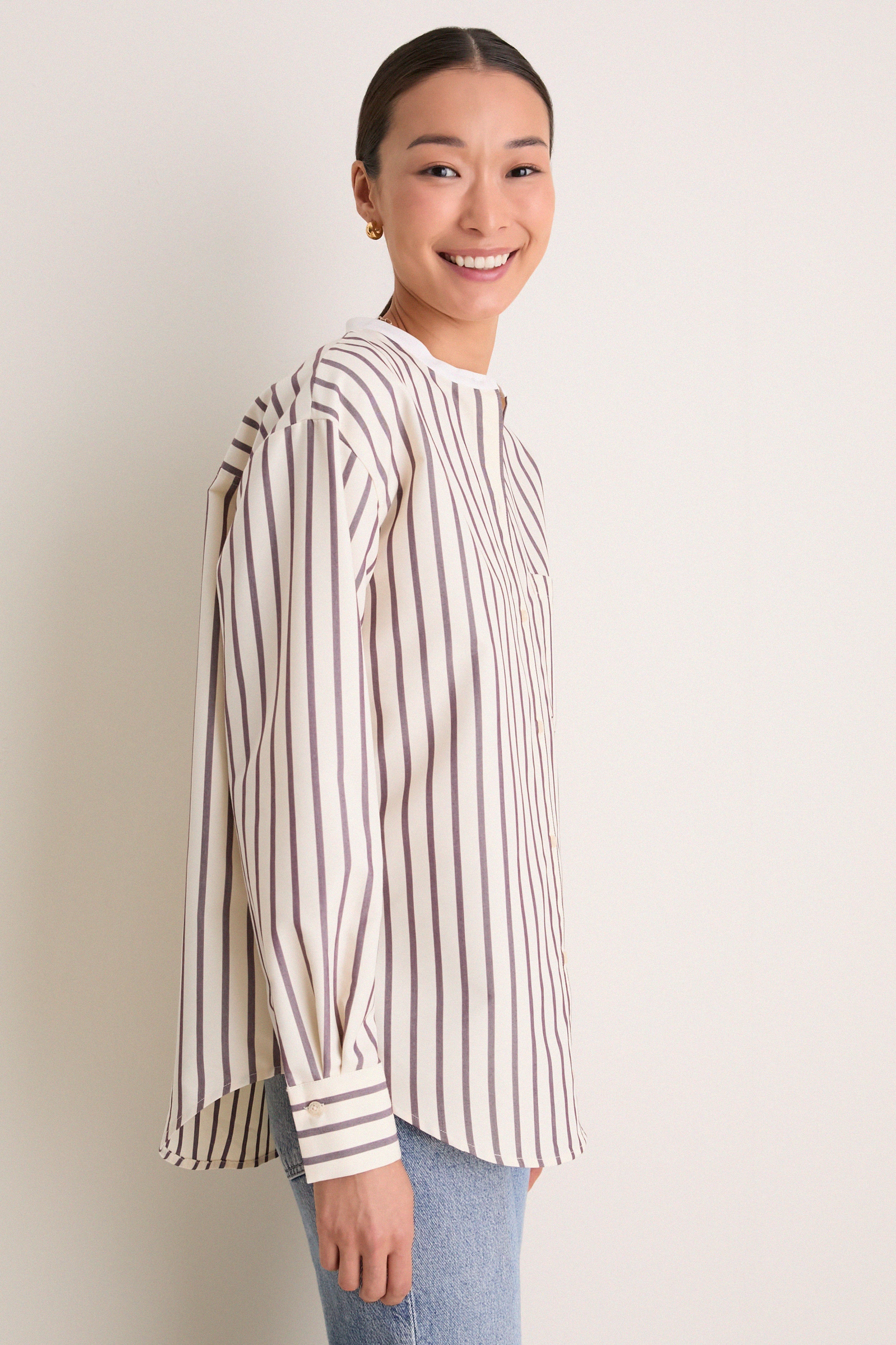 Wine Stripe Camden Tunic