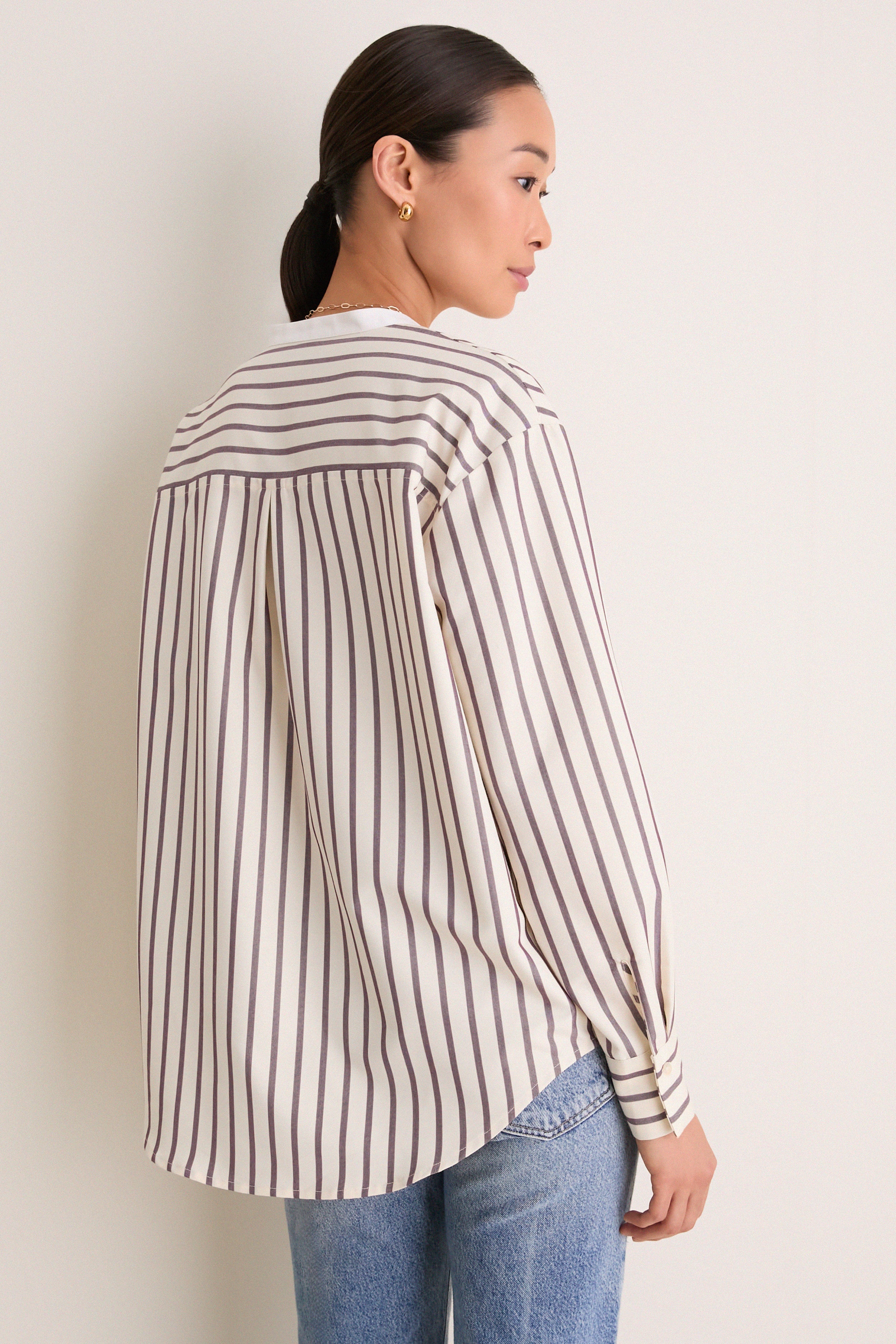 Wine Stripe Camden Tunic