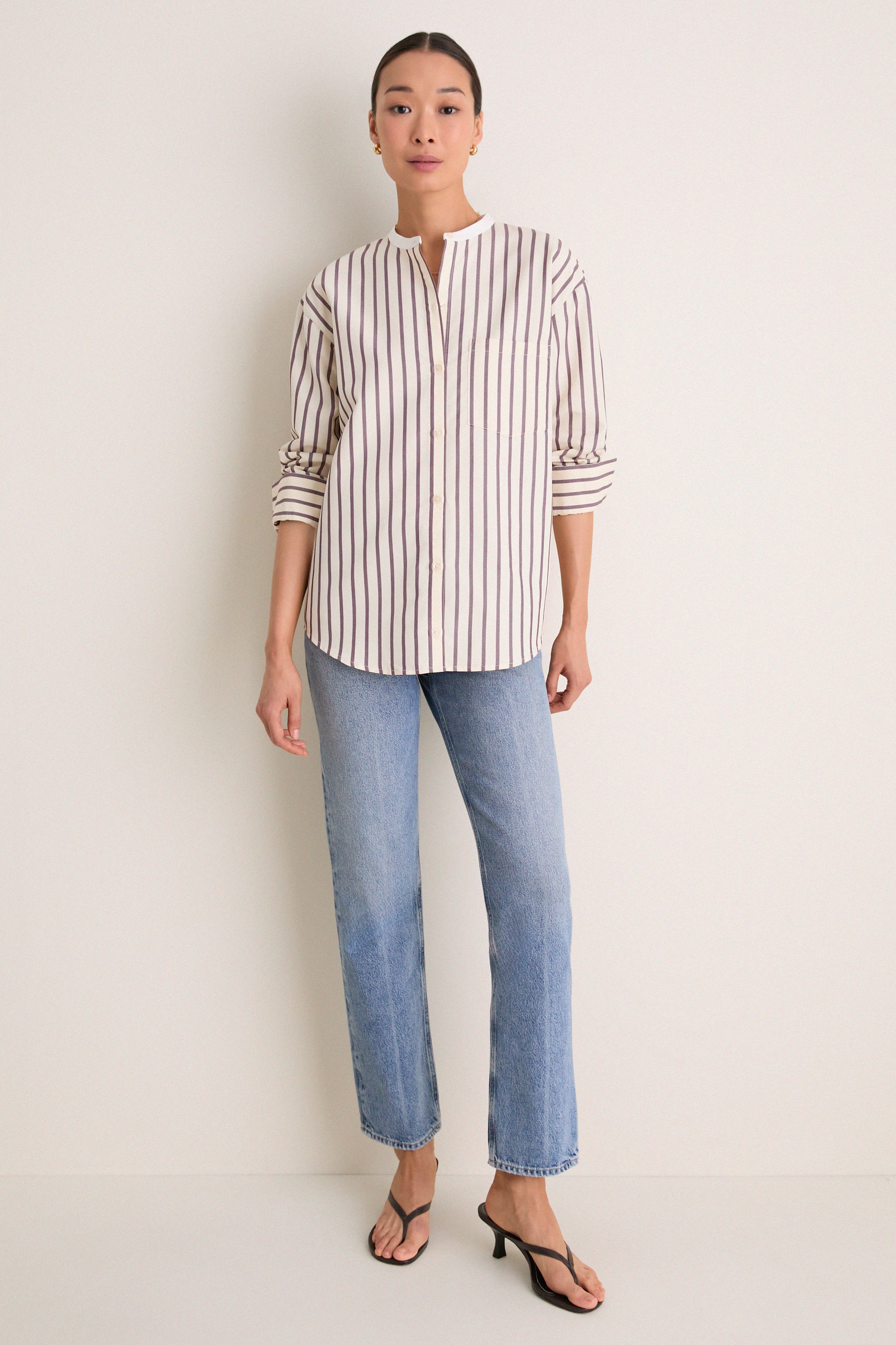 Wine Stripe Camden Tunic