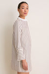 Wine Stripe Rohan Shirt Dress