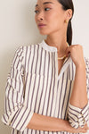 Wine Stripe Rohan Shirt Dress