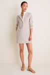 Wine Stripe Rohan Shirt Dress
