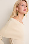 Gold Knit Off-The-Shoulder Adrianna Top