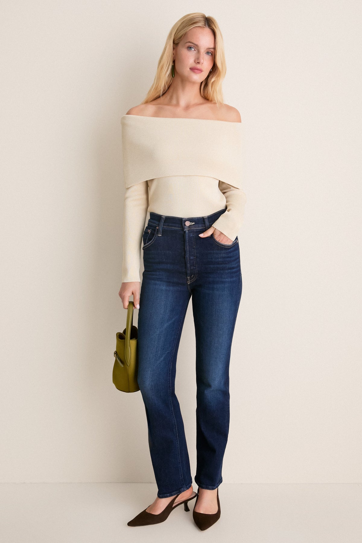 Gold Knit Off-The-Shoulder Adrianna Top