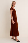 Copper Velvet Linnea Maxi Dress