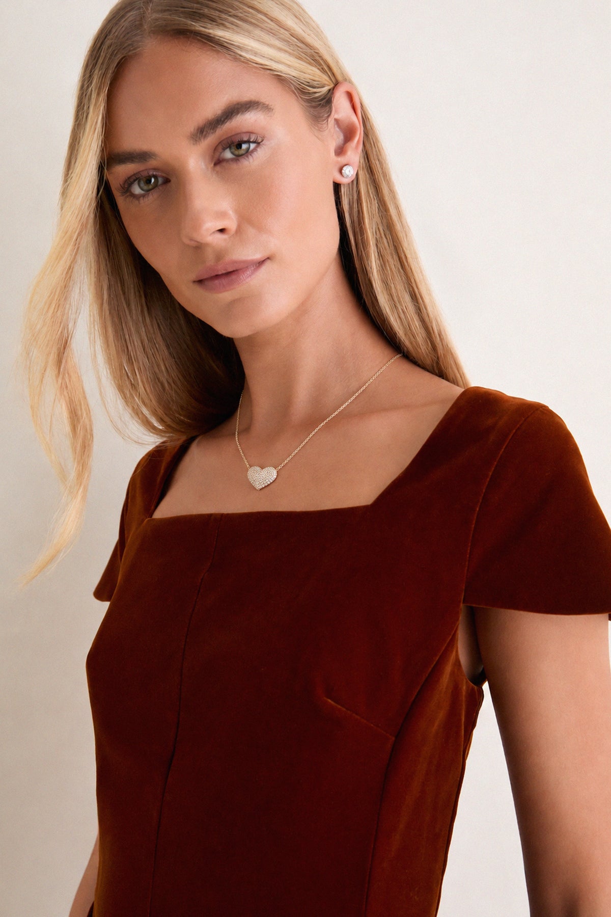 Copper Velvet Linnea Maxi Dress