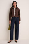Chocolate Suede & Fur Landry Jacket