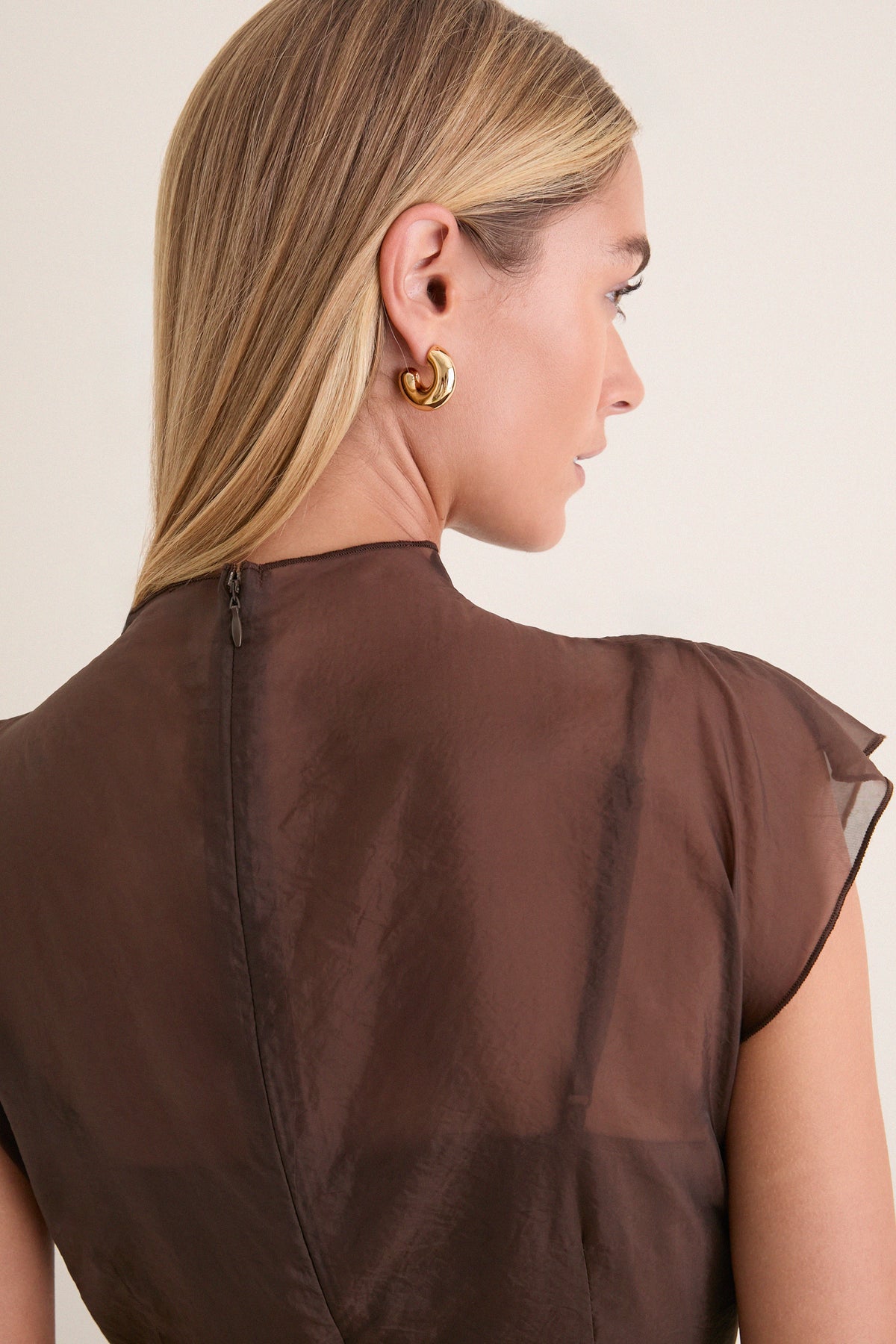 Chocolate Embellished Lenora Maxi Dress