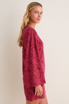 Burnt Red Lace Livvy Mini Dress