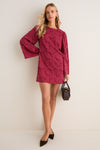 Burnt Red Lace Livvy Mini Dress