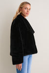 Black Faux Fur Haddon Jacket