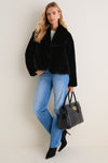 Black Faux Fur Haddon Jacket