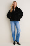 Black Faux Fur Haddon Jacket