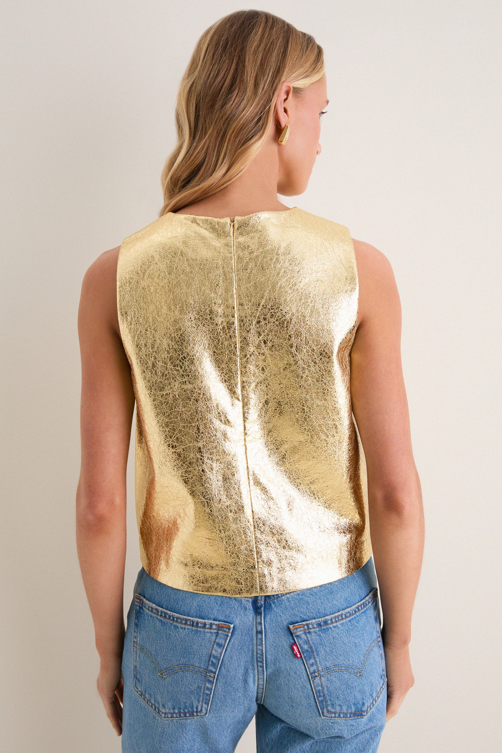 Gold Foil Remy Tank Top
