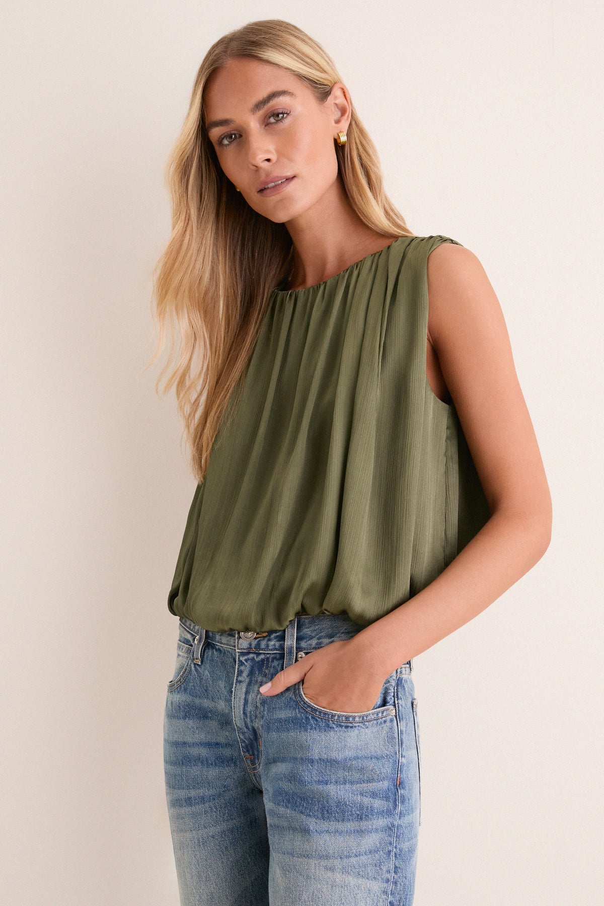 Moss Green Danielle Top