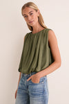 Moss Green Danielle Top