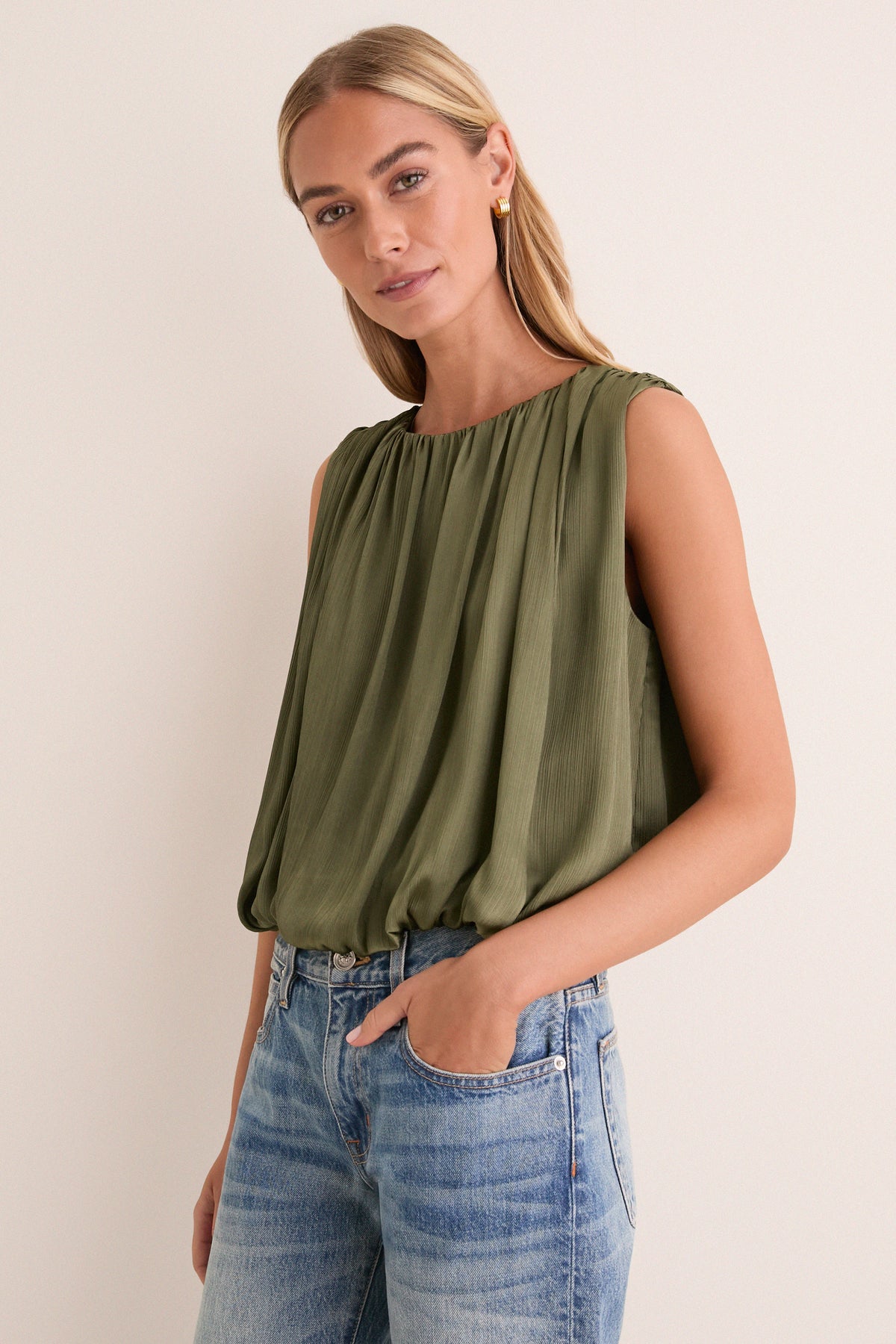 Moss Green Danielle Top
