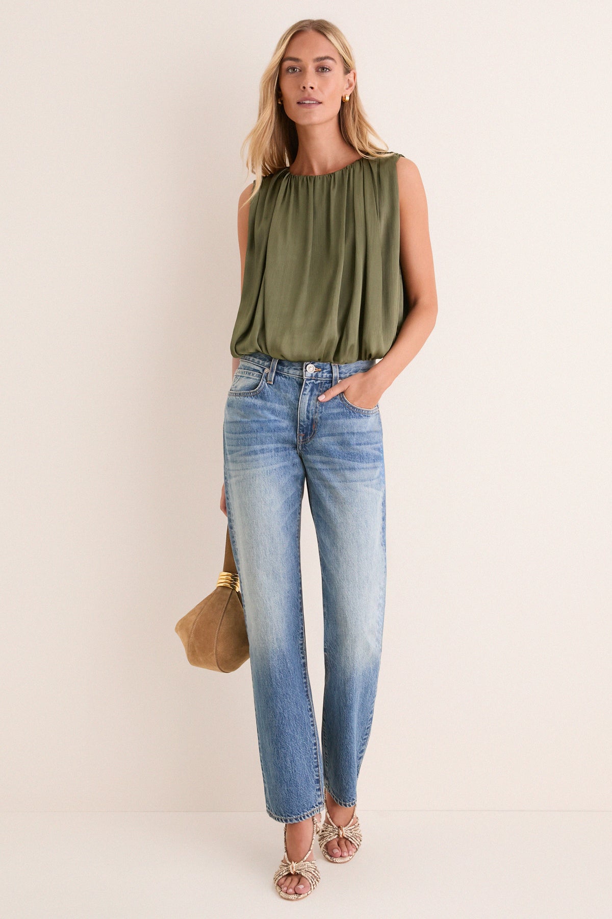 Moss Green Danielle Top