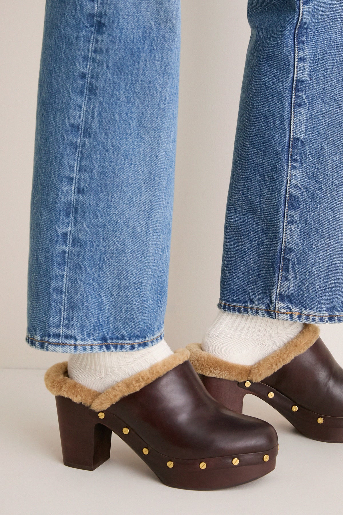Larken Shearling Clogs