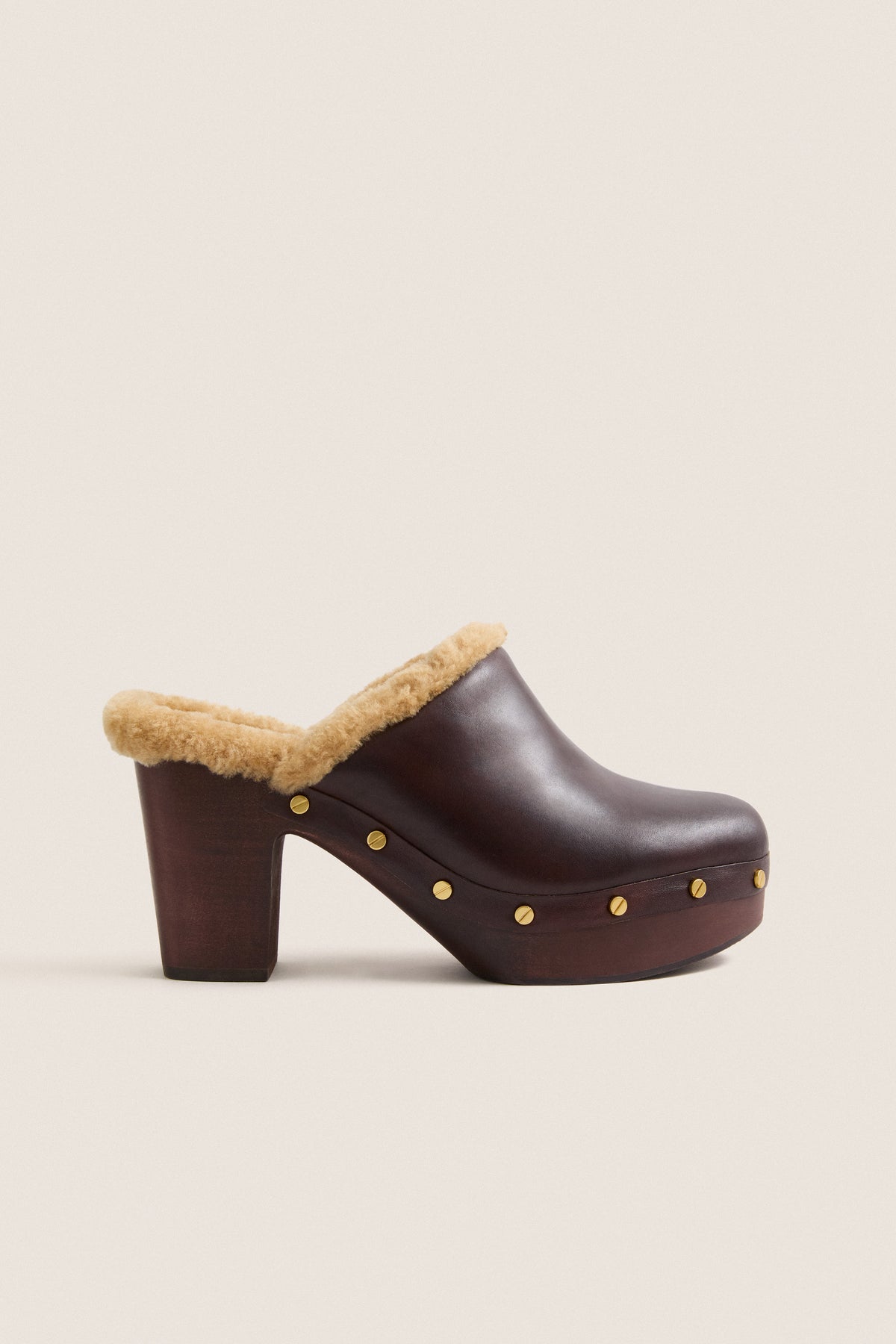 Larken Shearling Clogs