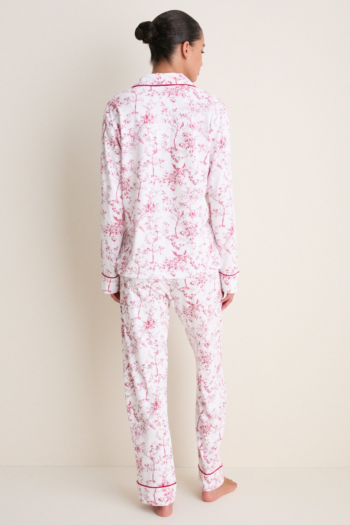 Red Timeless Toile Women's Pima Pajama Set