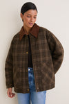 Brown Plaid Shae Jacket