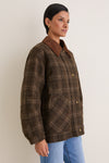 Brown Plaid Shae Jacket
