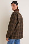 Brown Plaid Shae Jacket