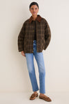 Brown Plaid Shae Jacket