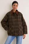 Brown Plaid Shae Jacket