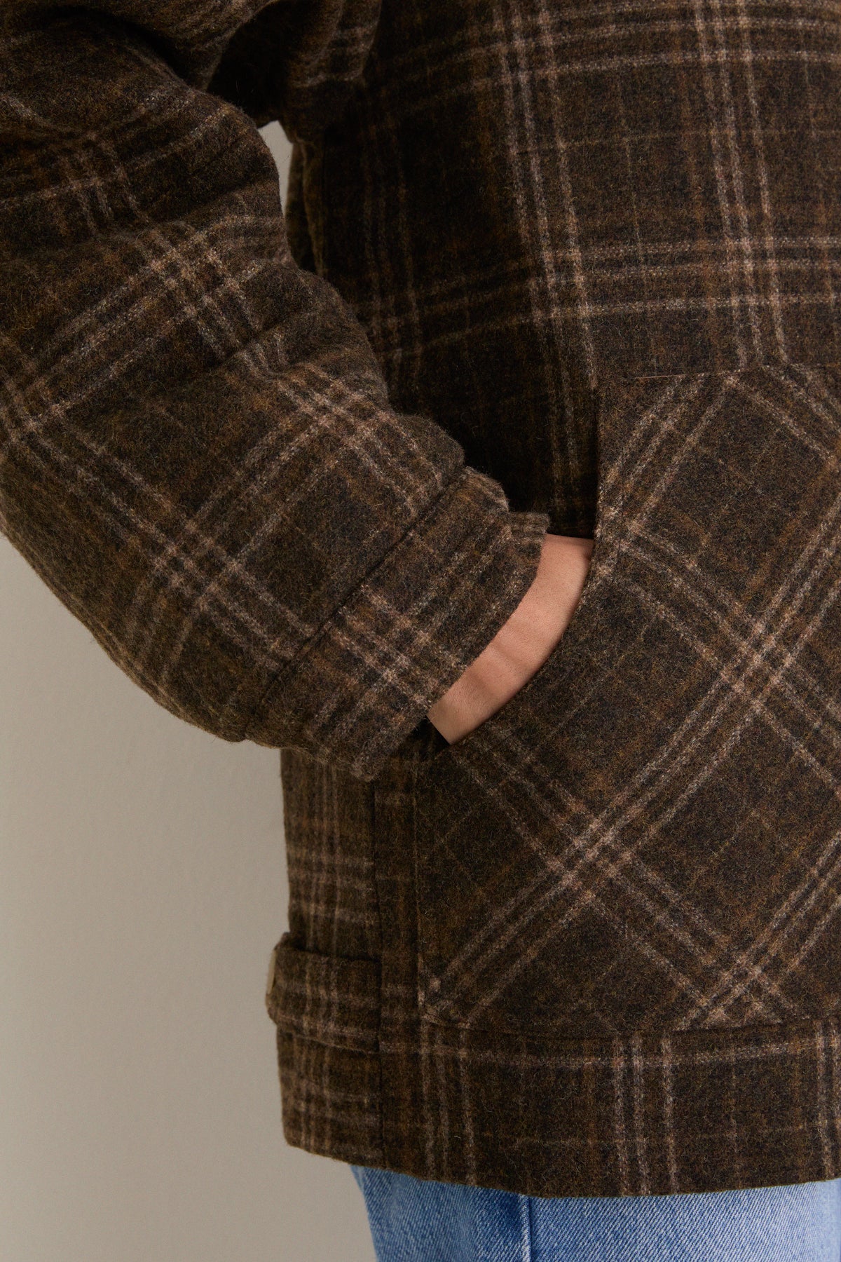 Brown Plaid Shae Jacket