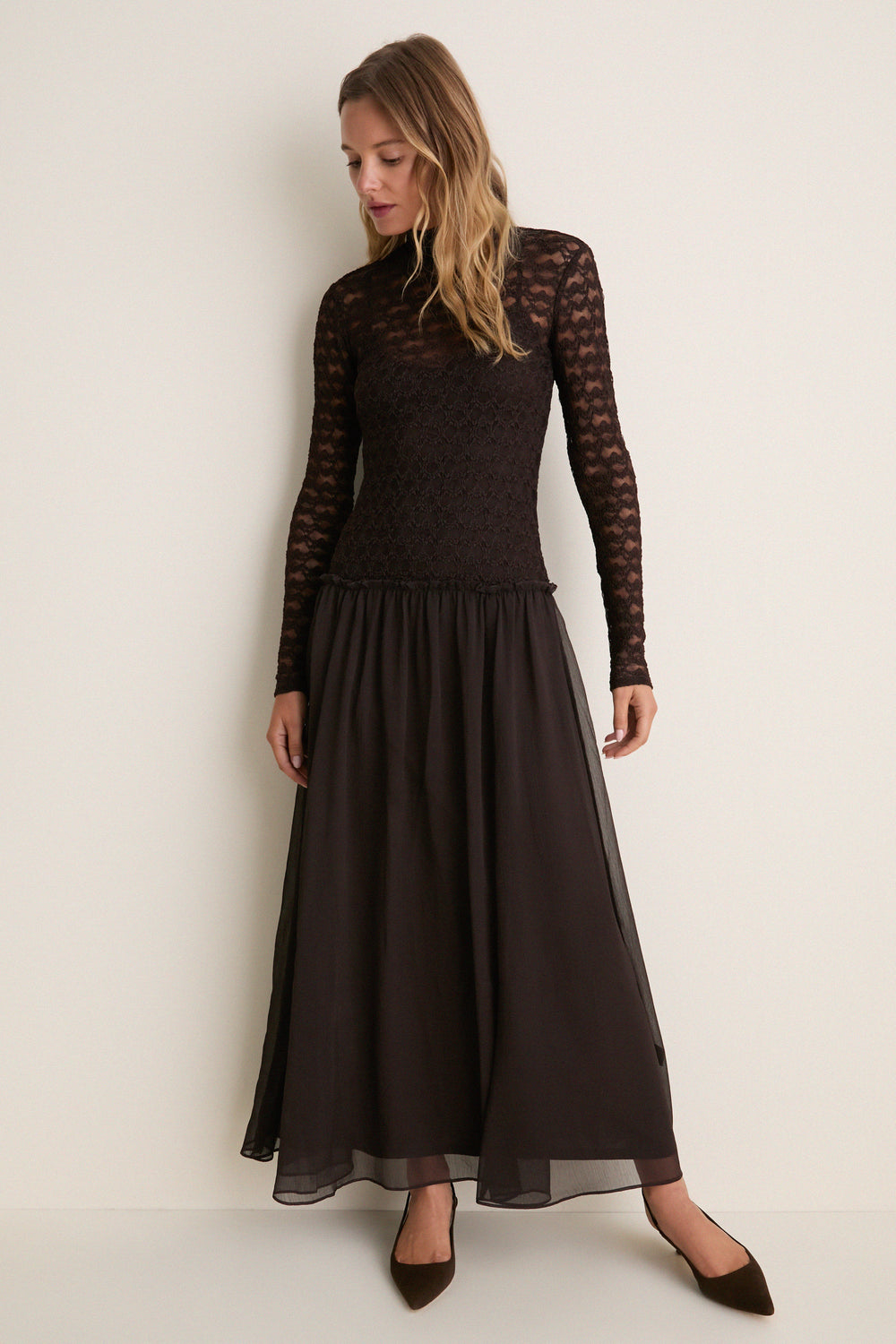 Espresso Camila Midi Dress