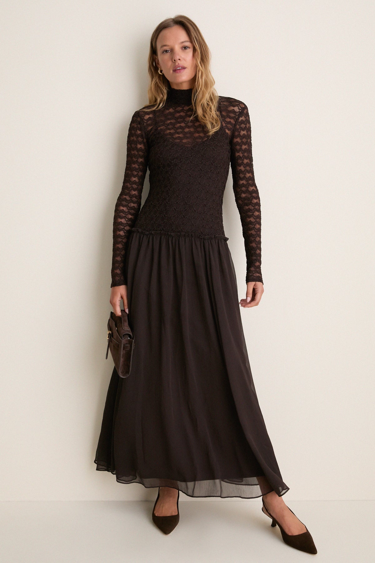 Espresso Camila Midi Dress