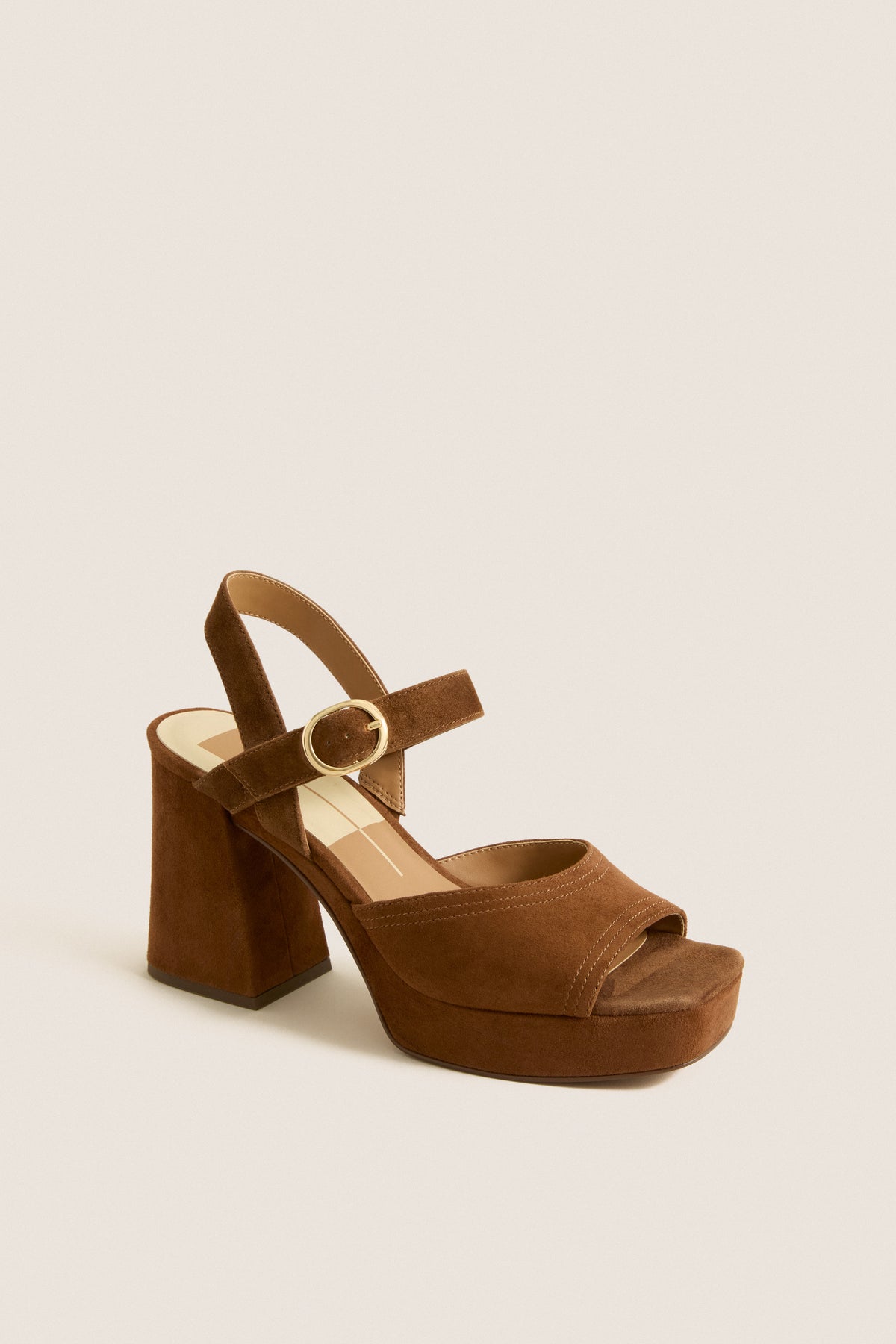 Cocoa Suede Fatima Heels