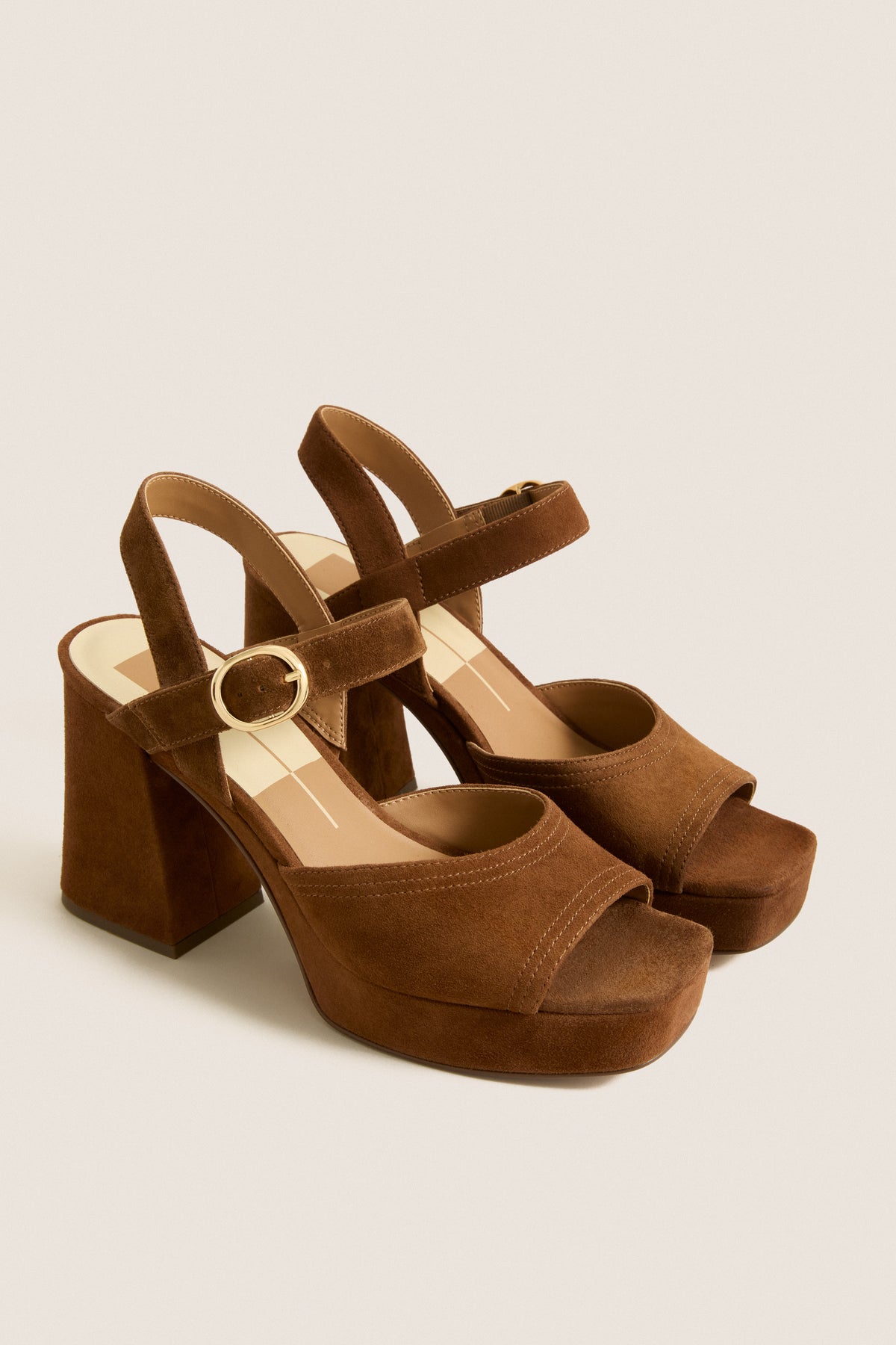 Cocoa Suede Fatima Heels
