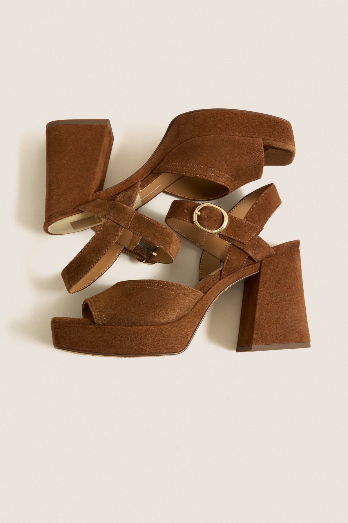Cocoa Suede Fatima Heels